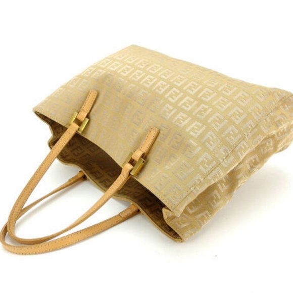 Fendi Tote bag Zucca Beige Woman Authentic Used Y4448 - Picture 3 of 6